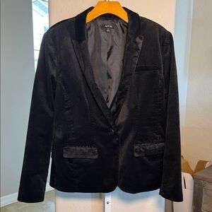 Apt. 9 Women's Elegant Black Velvet Blazer